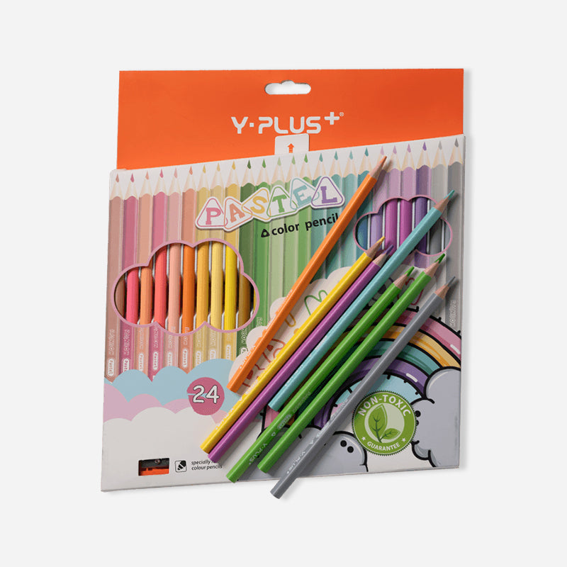 Rainbow Pastel 24 Pcs Color Pencil