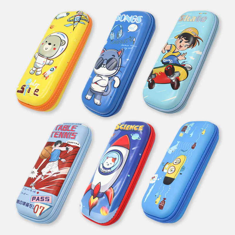 Skate | Songs | Submarine | Outer Space | Science | Table Tennis 3D Pencil Case LG-62827