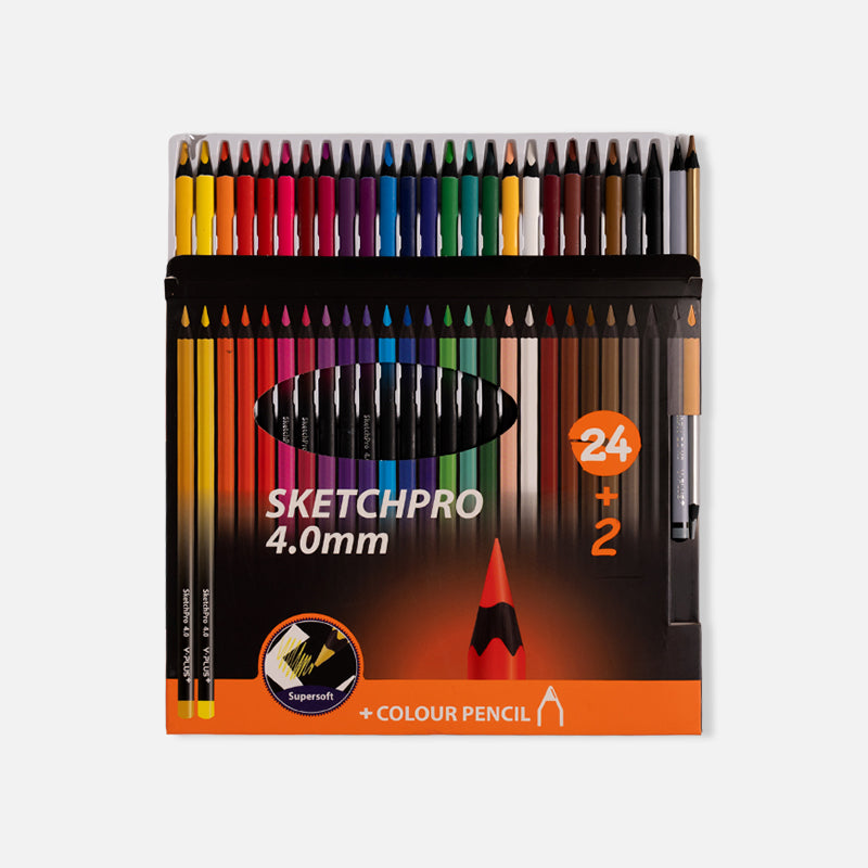 SketchPro 24+2 4.0 mm Color Pencil