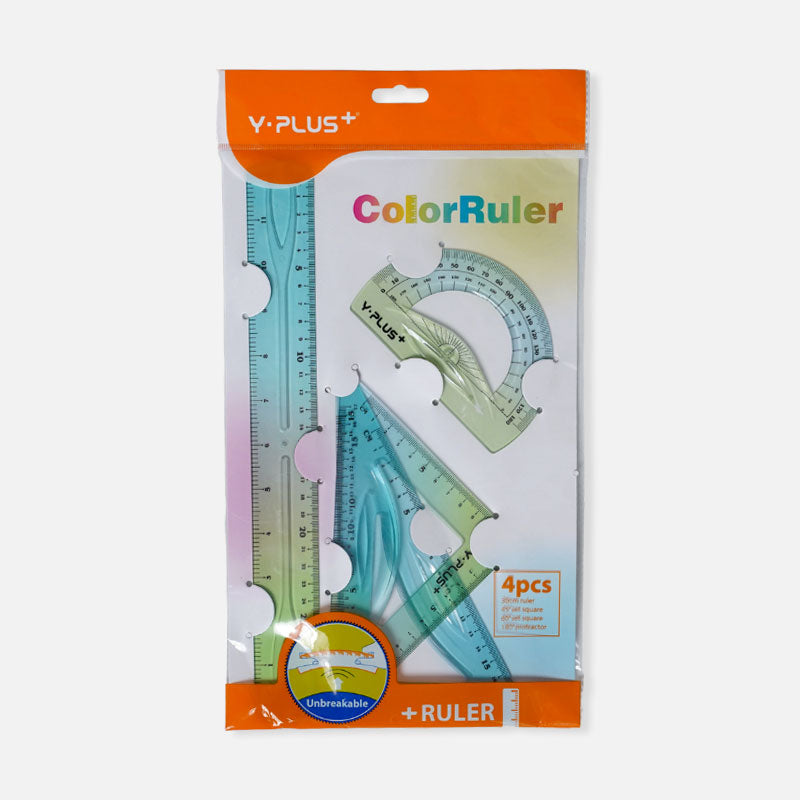 Buy Inch Scale Online | Y-Plus+ Unbreakable Color Ruler – Elmate Stationery
