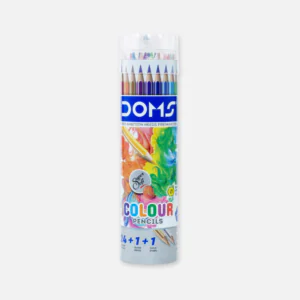DOMS-24-Color-Pencils-with-Silver-Pencil-Gold-Pencil-and-Cap-Sharpener