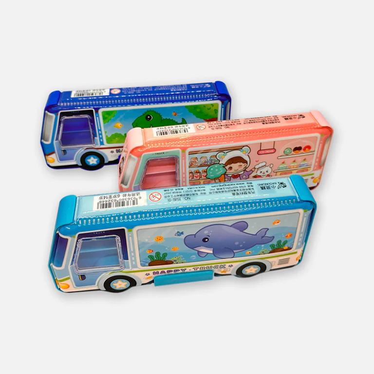 Happy-Truck-Multifunctional-Pencil-Box