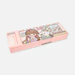 Multifunctional Magnetic Lock Pencil Box with Sharpener & Piano 3518-02