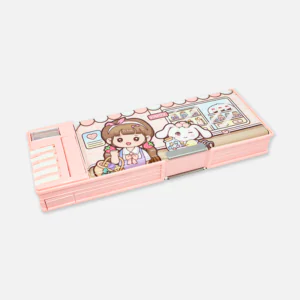 Multifunctional Magnetic Lock Pencil Box with Sharpener & Piano 3518-02