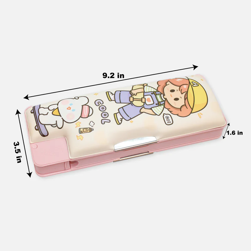 Multifunctional Magnetic Lock Pencil Box with Sharpener 35303