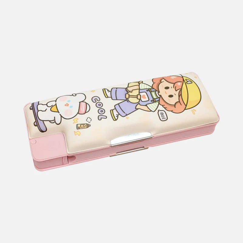 Multifunctional Magnetic Lock Pencil Box with Sharpener 35303