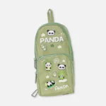 Premium Happy Times Luck Cute Panda Pencil Pouch for Girls with 3 Compartment 163-167