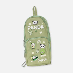 Premium Happy Times Luck Cute Panda Pencil Pouch for Girls with 3 Compartment 163-167