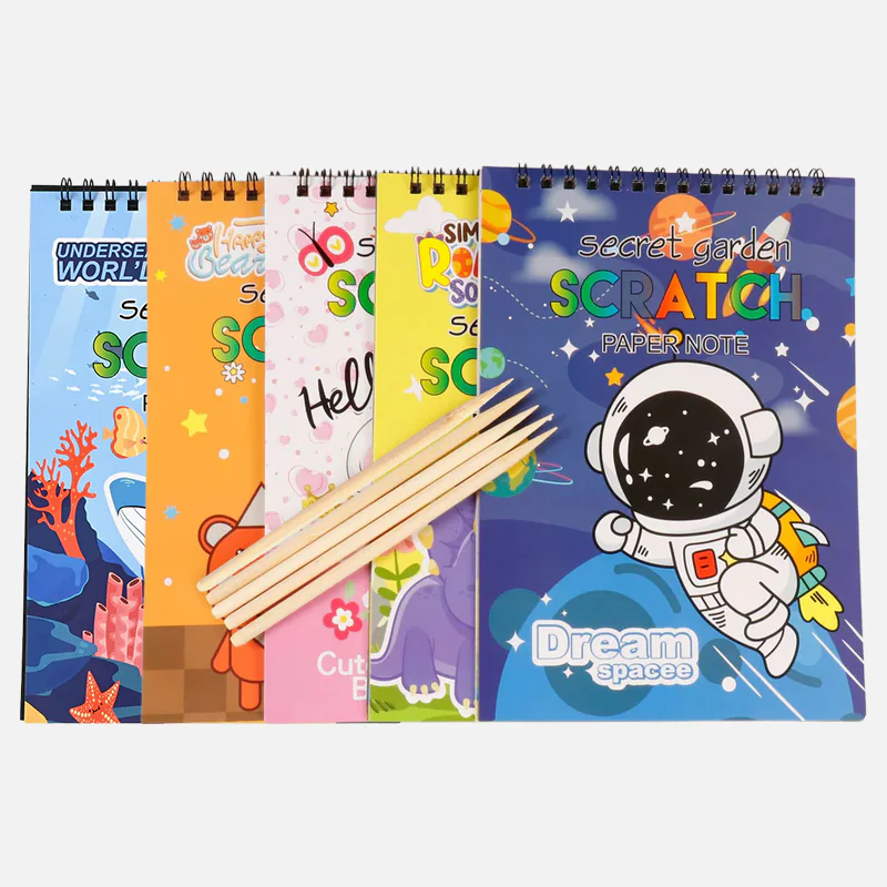 Rainbow Scratch Art Paper Note