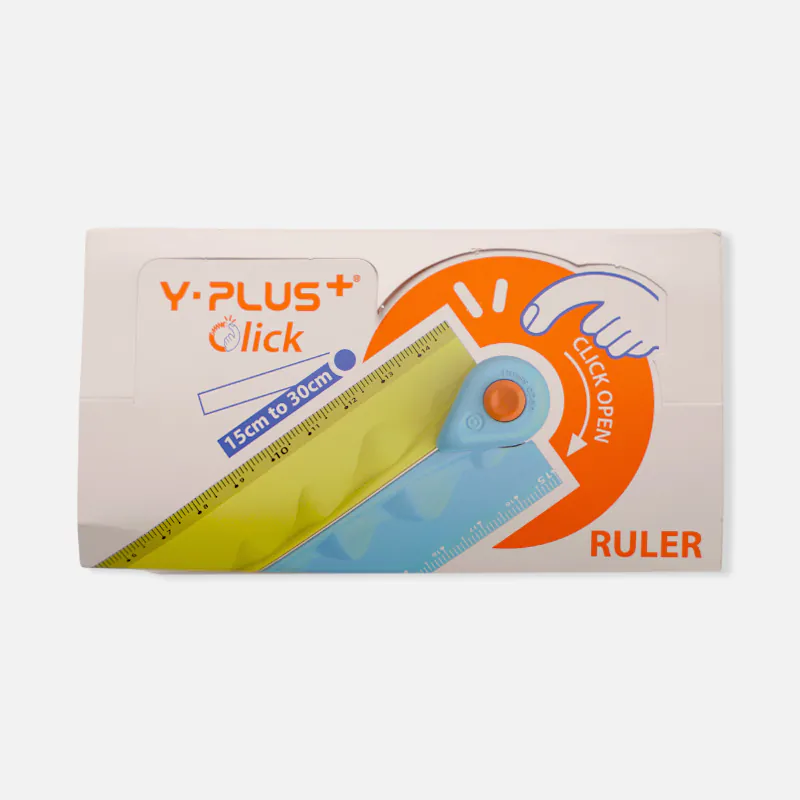 Y-Plus+ Click Ruler 15-30 CM Ruler