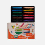 Y-Plus+ Triangular Peanut 12 Pcs Crayon