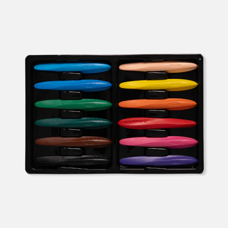 Y-Plus+ Triangular Peanut 12 Pcs Crayon