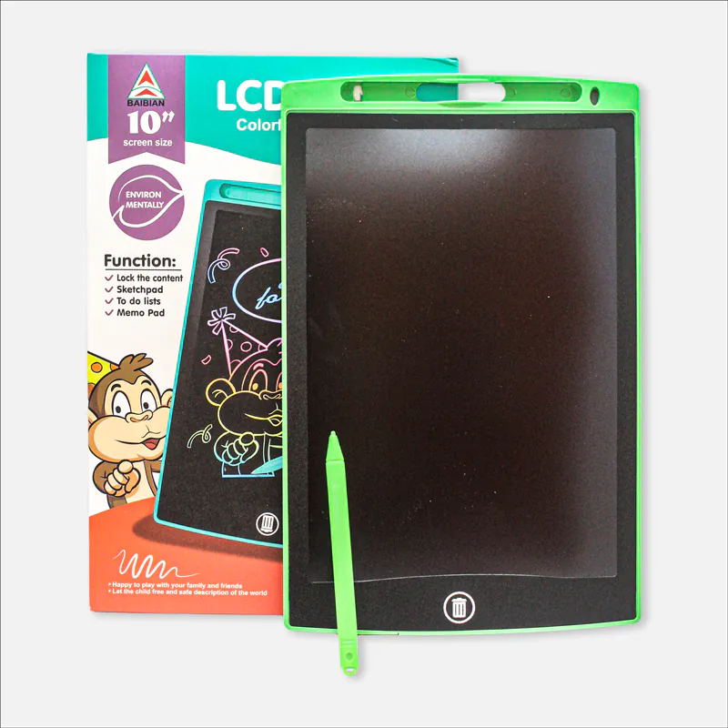 10 in LCD Panel Colorful Writing Tablet ITEM NO. BB1001C