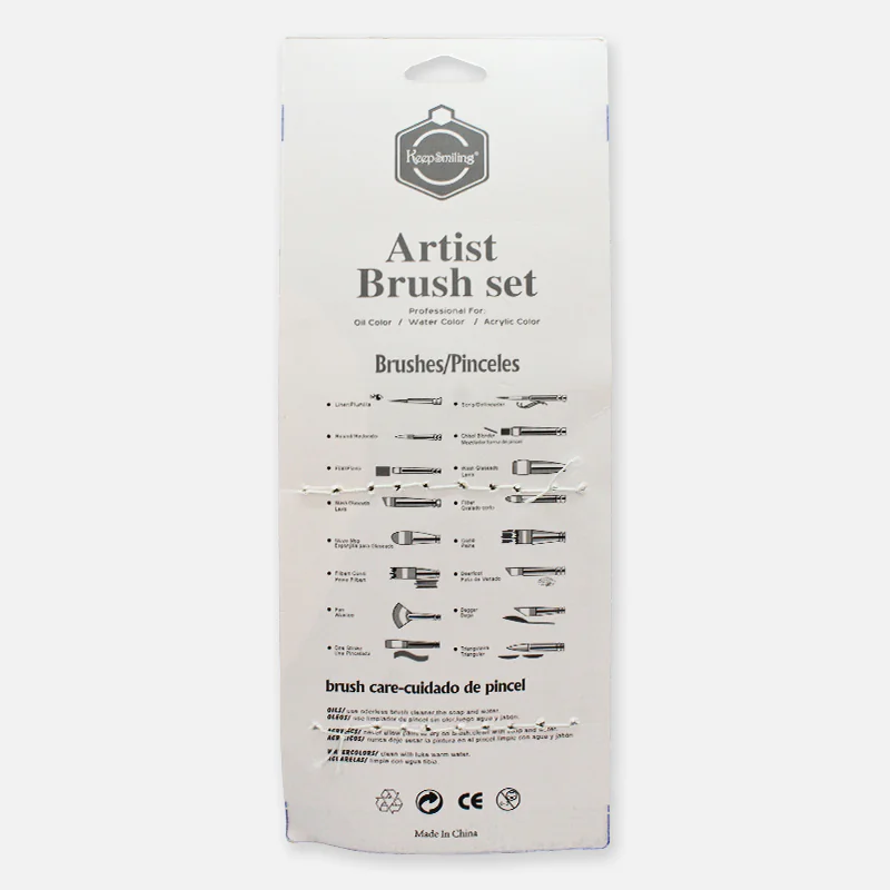 Keep Smiling Artist Brush A6145