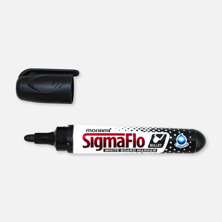 Monami Sigmaflo White Board Marker Black Noir-Negro