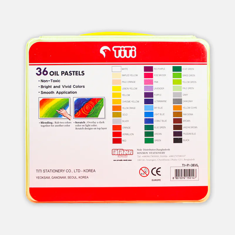 TiTi 36 Oil Pastels_TI-P-36VL