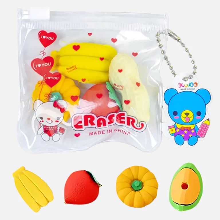 Fruits Vegetables Cuisine Shape Rubber Eraser