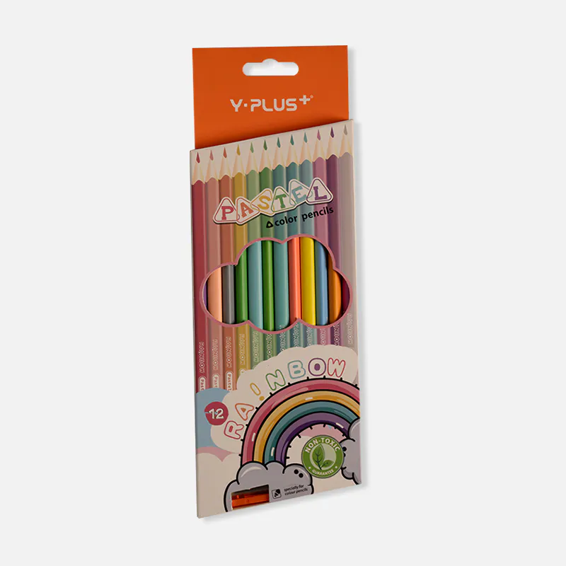 Rainbow Pastel 12 Pcs Color Pencil