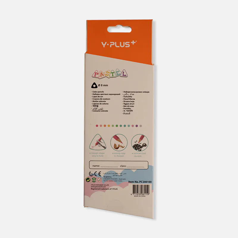 Rainbow Pastel 12 Pcs Color Pencil