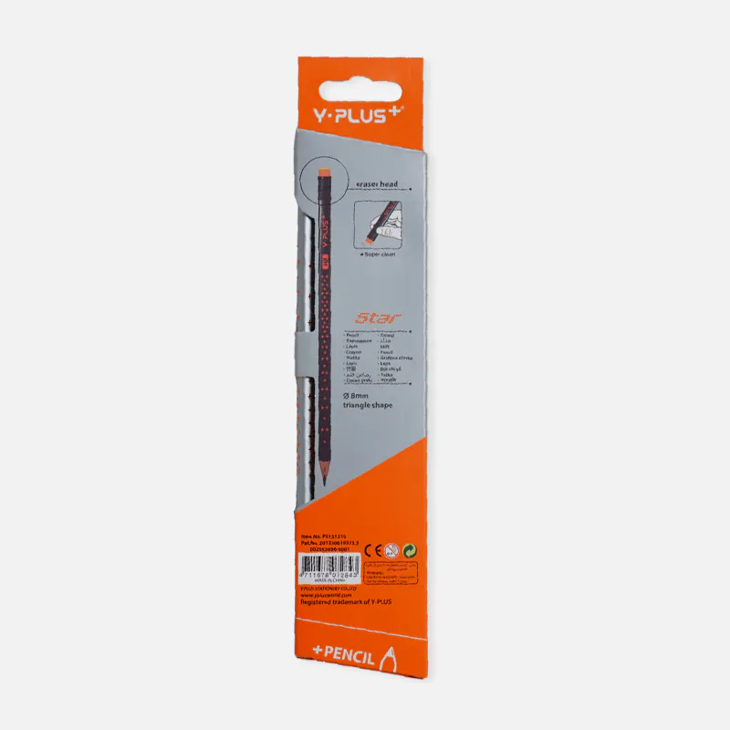 Y-Plus+ Star with eraser Pencil