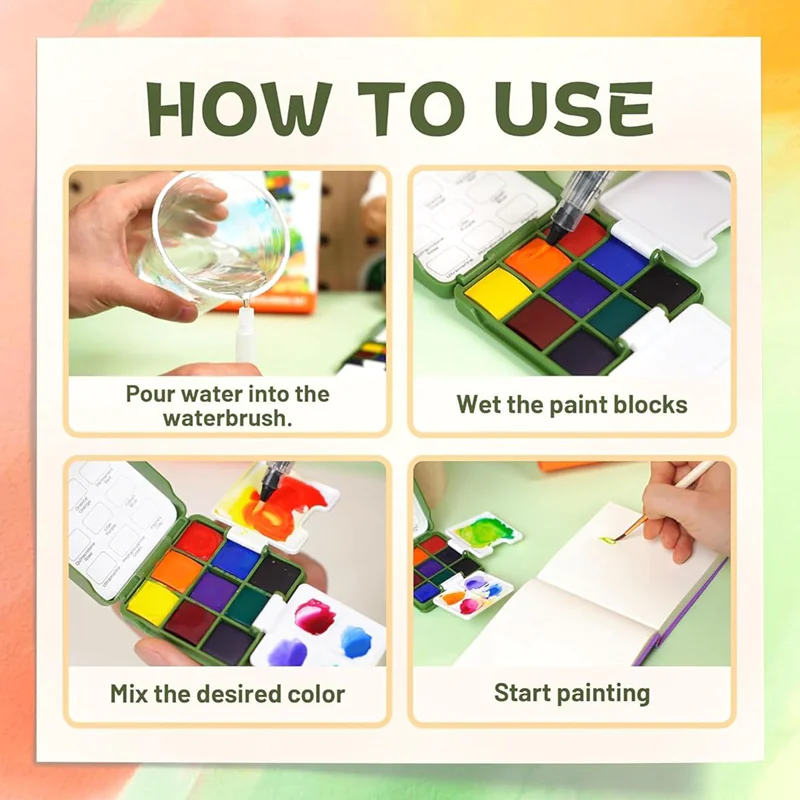 Y-Plus+ Pocket Water Color Set