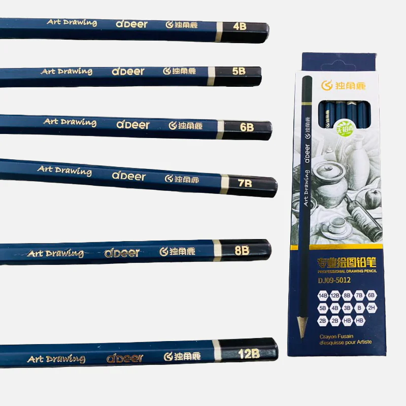 Adeer Graphite Professional Drawing Pencil Set 14pcs Set