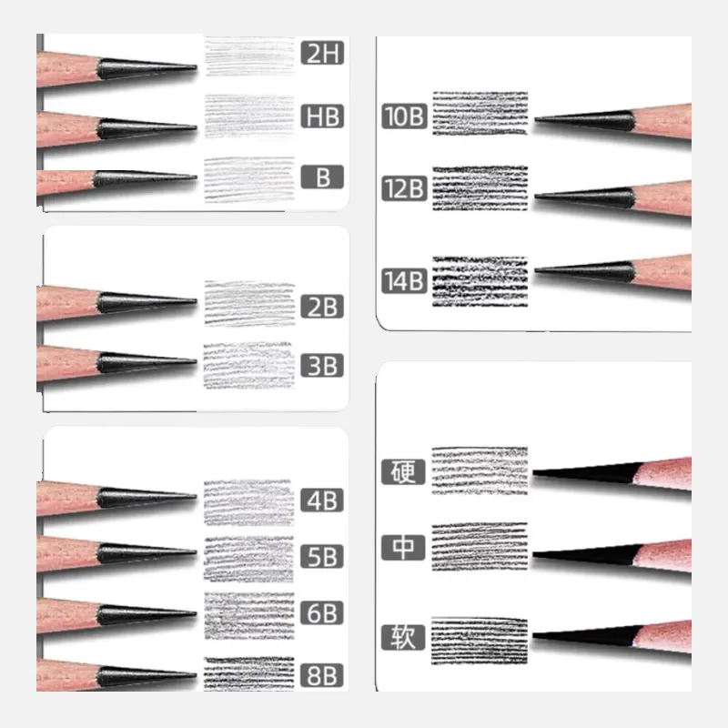 Adeer Graphite Professional Drawing Pencil Set 14pcs Set