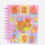 Capybara Liquid 3D Notebook with Stickers and Decorated Sheets