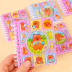 Capybara Liquid 3D Notebook with Stickers and Decorated Sheets