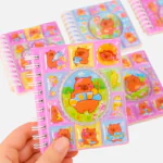 Capybara Liquid 3D Notebook with Stickers and Decorated Sheets