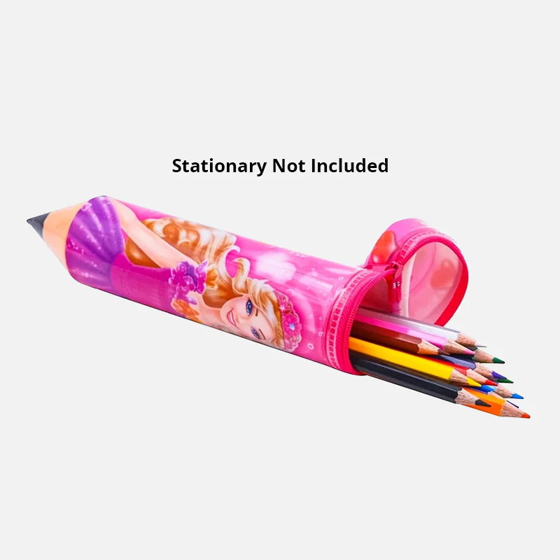 Cartoon Printed Pencil Shaped Pencil Box
