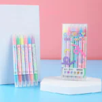 Colors Overlay Color Lying Double Head Highlighter Pen