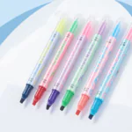 Colors Overlay Color Lying Double Head Highlighter Pen