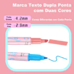 Colors Overlay Color Lying Double Head Highlighter Pen