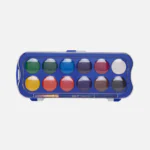 Doms 12 Assorted Shades Aqua Water Color Cakes with Brush