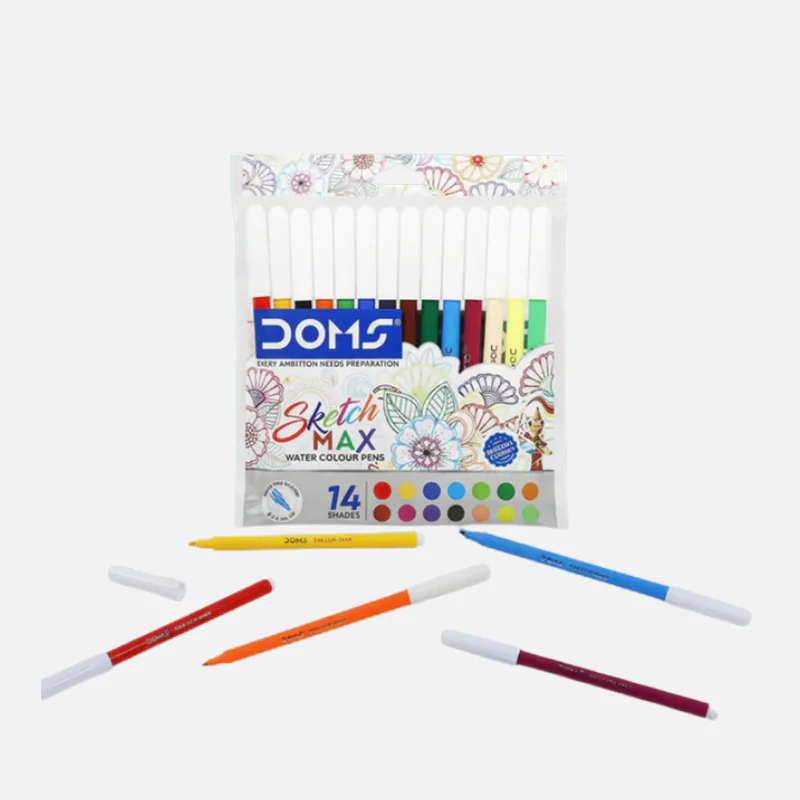 DOMS 14 Shades Sketch Max Water Colour Pen Set
