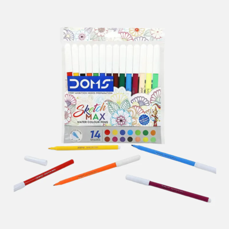 DOMS 14 Shades Sketch Max Water Colour Pen Set