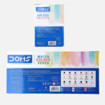 DOMS 18 Assorted Shades Water Colour Tubes with Paint Brush and Palette