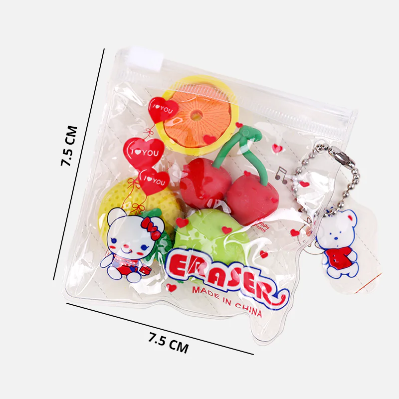 Fruits Vegetables Cuisine Shape Rubber Eraser