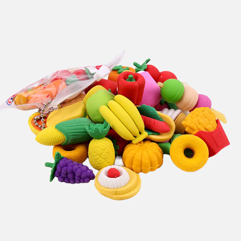 Fruits Vegetables Cuisine Shape Rubber Eraser
