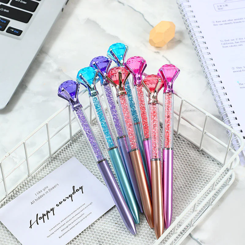 Glitter Body Diamond Topper Ballpoint Pen