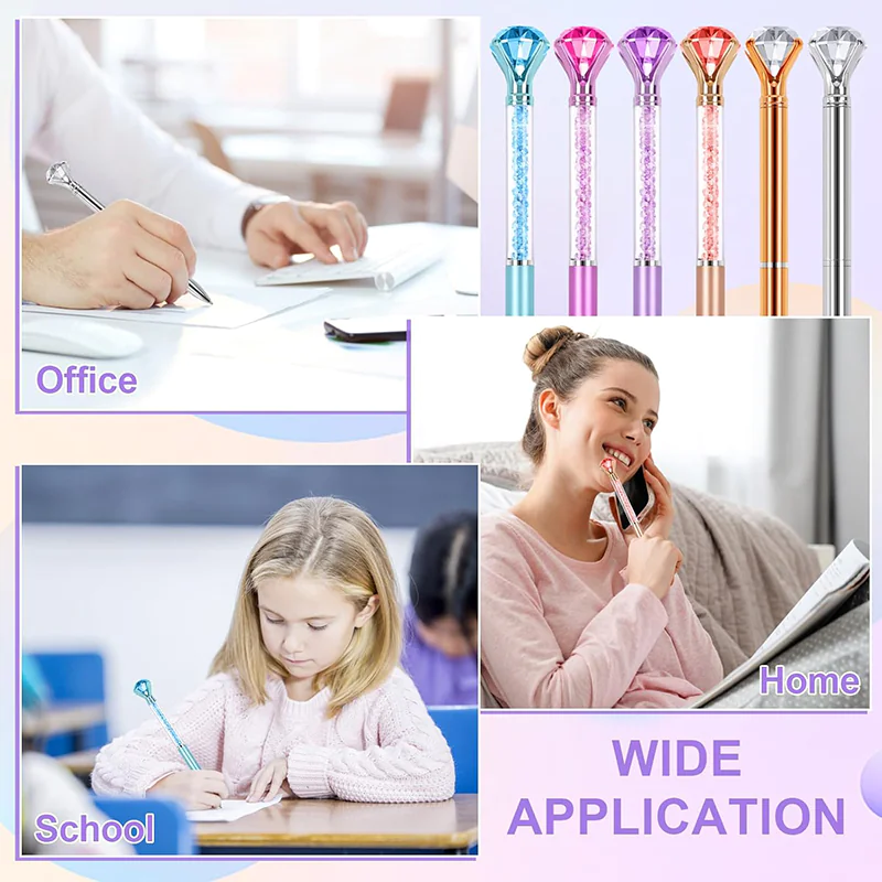 Glitter Body Diamond Topper Ballpoint Pen