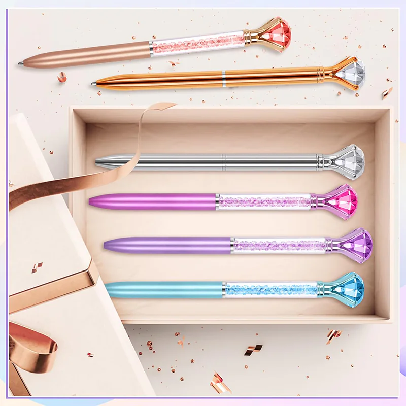 Glitter Body Diamond Topper Ballpoint Pen